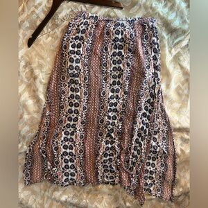 EARTHBOUND Multicolor Patterned Maxi Skirt